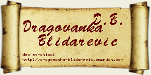 Dragovanka Blidarević vizit kartica